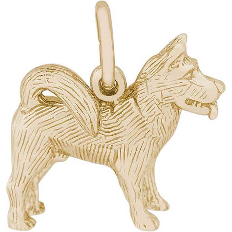 14K Gold Akita Charm by Rembrandt Charms